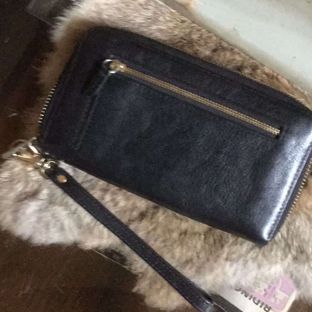 Fossil wristlet wallet travel vacay classic leather timeless chic - Picture 5 of 9